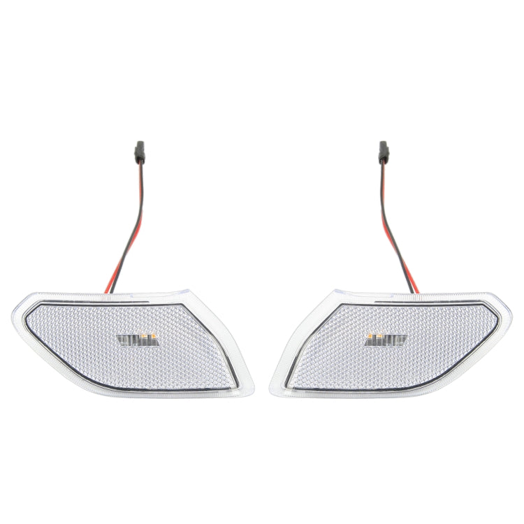 Car Transparent Wheel Eyebrow Side Light Turn Signal Leaf Plate Lamp for Jeep Wrangler JL 2018-