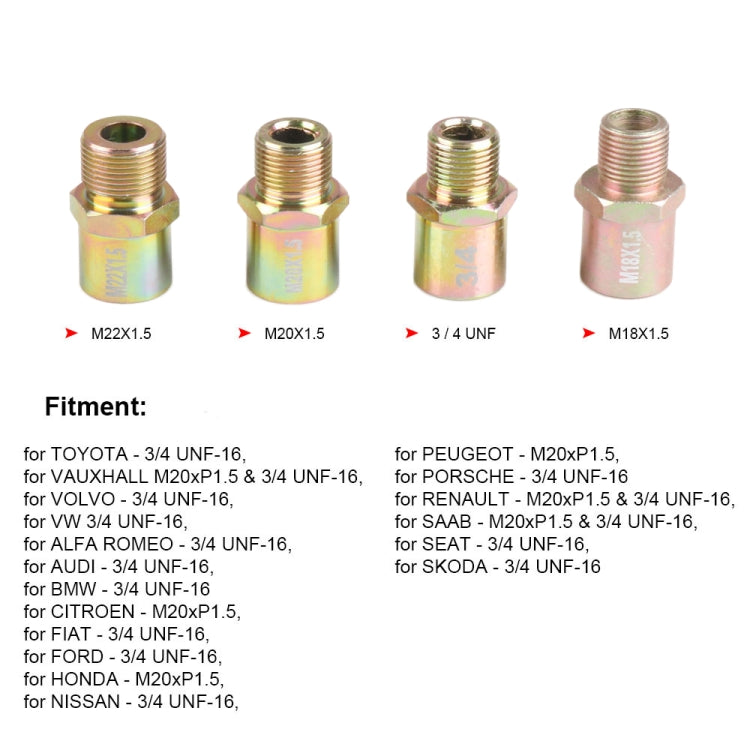Car Modification Oil Temperature and Oil Pressure Gauge Adapter
