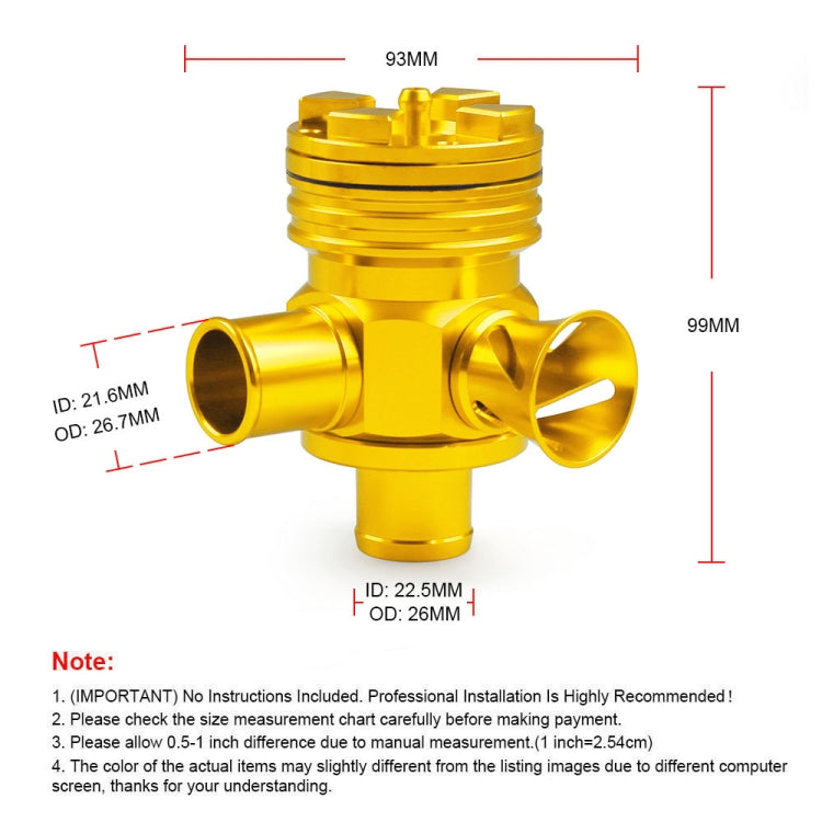 Car Modified Pressure Relief Valve 1.8T/2.7T Discharge Valve for Volkswagen GTi Jetta / Audi A3 A4 A6 TT