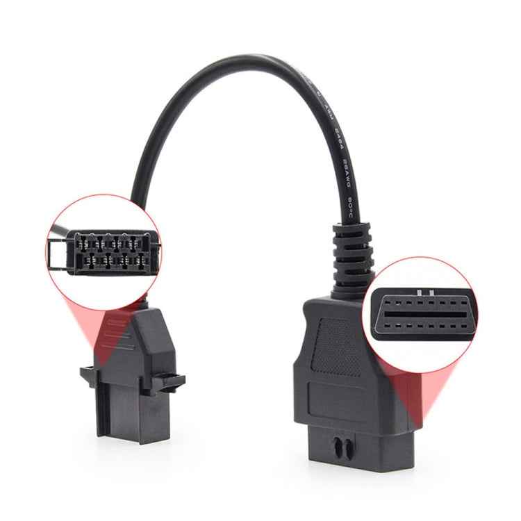 8Pin to 16Pin Car OBD2 Conversion Cable OBDII Diagnostic Adapter Cable for Volvo