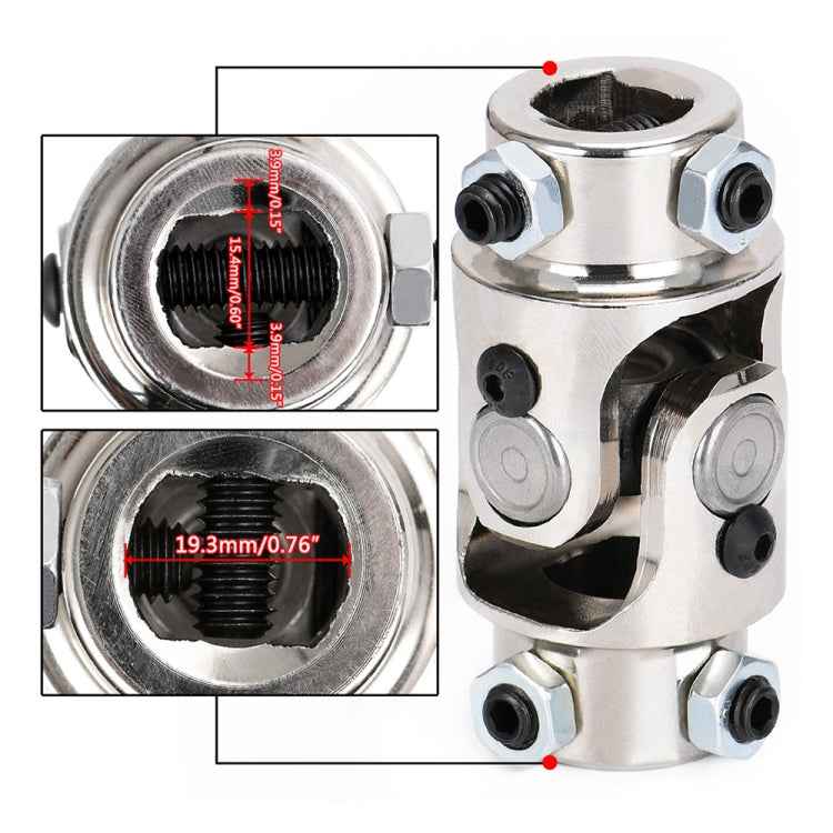 Car Modification 3/4 inch Steering Shaft Universal Joint