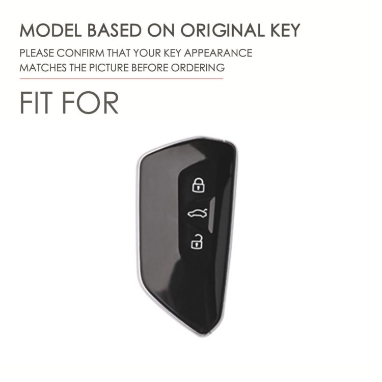 Hallmo Car Cowhide Leather Key Protective Cover for Volkswagen Golf 8, For Volkswagen Golf 8 (Brown), For Volkswagen Golf 8 (Black), For Volkswagen Golf 8 (Blue)