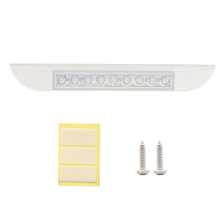 RV / Yacht Awning LED Strip Light DC12-28V with 9 LEDs Lamp Beads, 9 LEDs (White), 9 LEDs (Black)