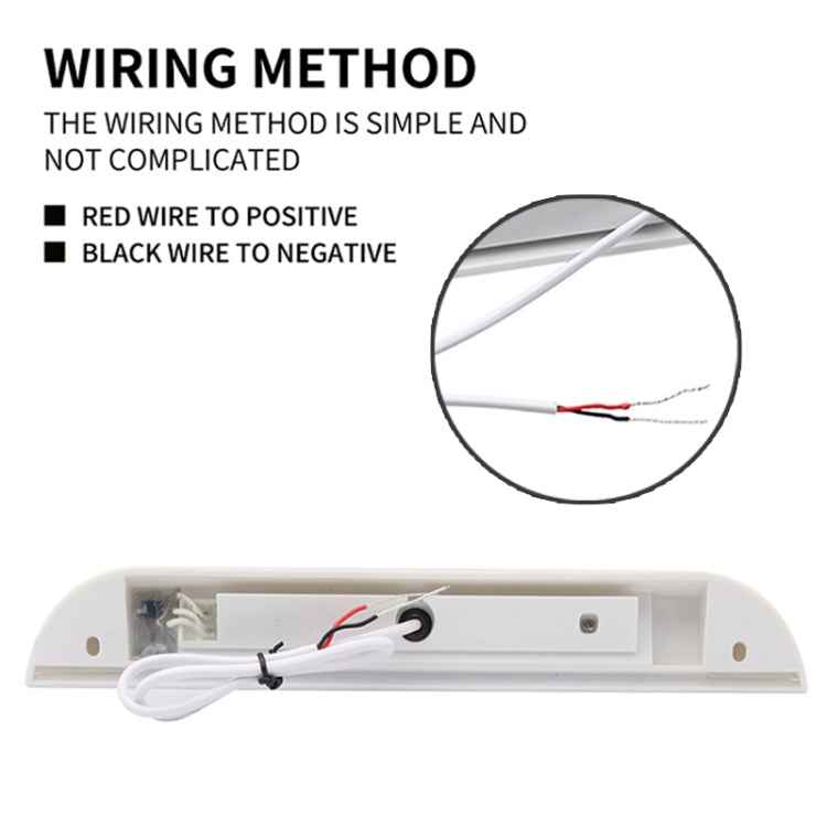RV / Yacht Awning LED Strip Light DC12-28V with 9 LEDs Lamp Beads, 9 LEDs (White)