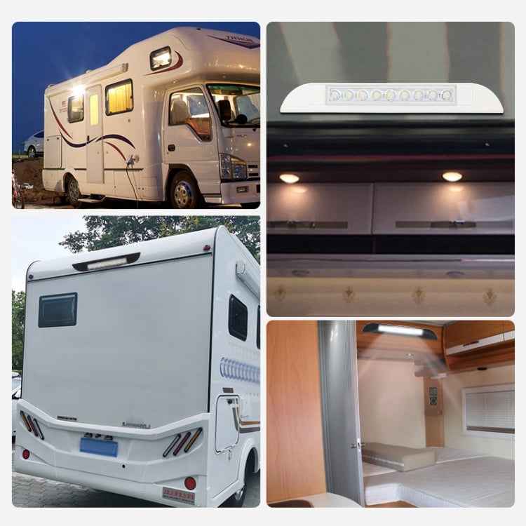 RV / Yacht Awning LED Strip Light DC12-28V with 9 LEDs Lamp Beads, 9 LEDs (White)