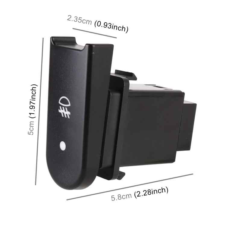 TS-19 Car Fog Light On-Off Button Switch with Cable for Hyundai