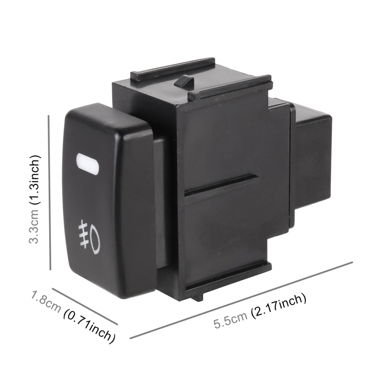 TS-20 Car Fog Light On-Off Button Switch with Cable for Nissan Qashqai 2008-2010, For Nissan Qashqai 2008-2010