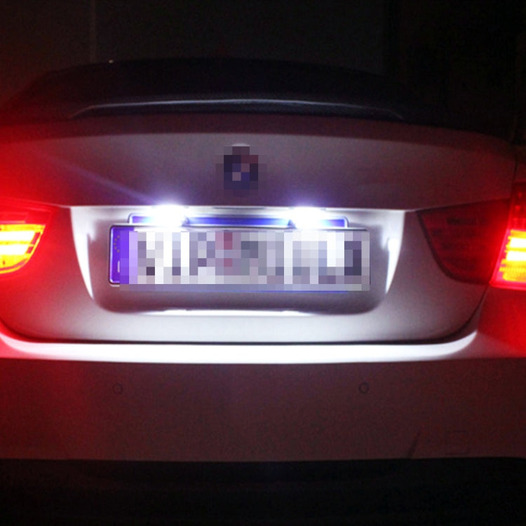 1 Pair DC12V 0.4W 3LEDs SMD-5630 Car / Motorcycle License Plate Light, Cable Length: 27cm, DC12V 0.4W