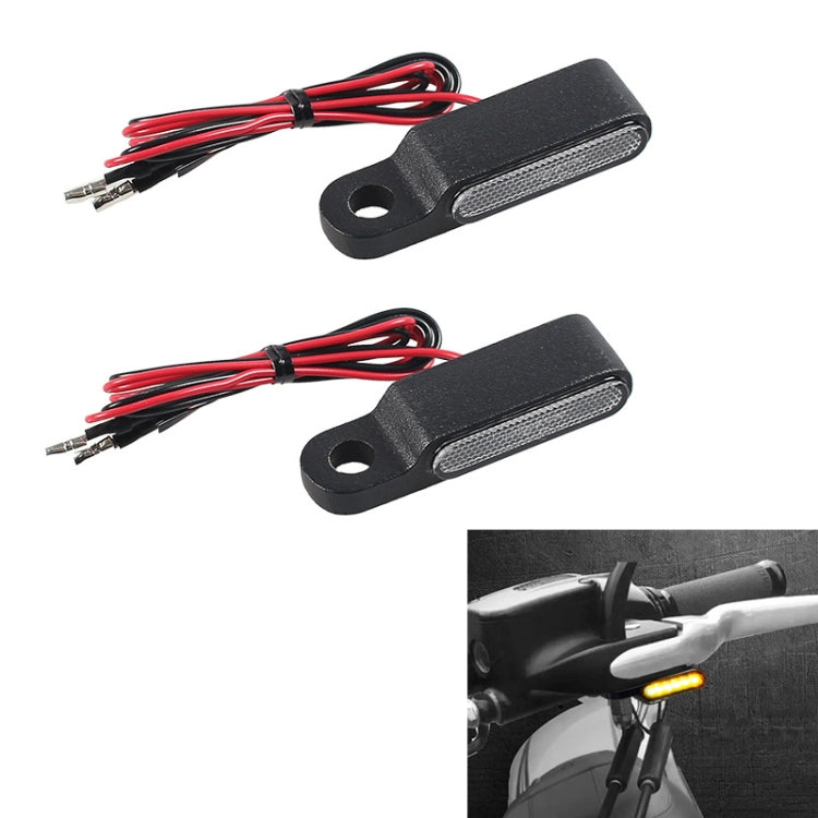 1 Pair Motorcycle Flashing Handlebar LED Turn Signal Light, Flashing