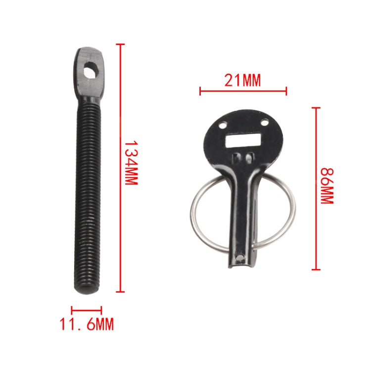 Universal Car Aluminum Alloy Mount Hood Pin Bonnet Lock