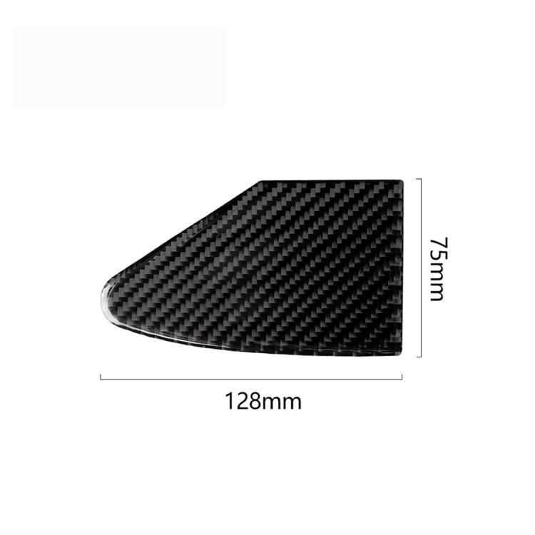 Carbon Fiber Car Charging Port Panel Decorative Sticker for Tesla Model X, Suitable for Left Driving, Charging Port Panel