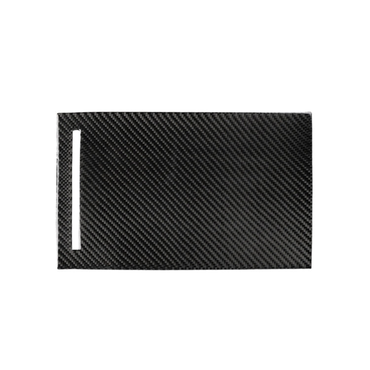 Carbon Fiber Car Storage Box Panel Decorative Sticker for Tesla Model X, Storage Box Panel