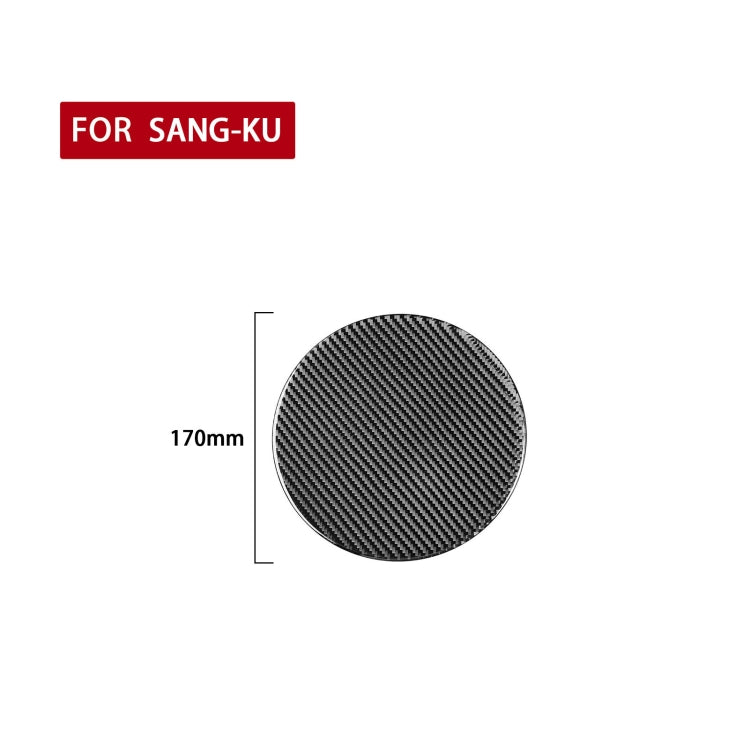Carbon Fiber Car Fuel Tank Cover Decorative Sticker for Volkswagen Scirocco 2009-2016,Left and Right Drive Universal, Fuel Tank Cover