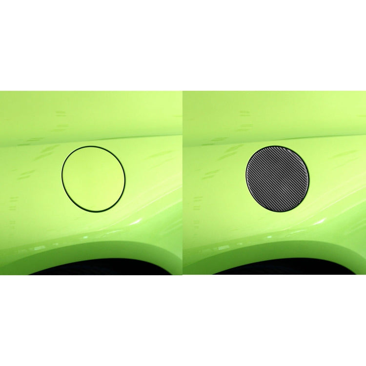 Carbon Fiber Car Fuel Tank Cover Decorative Sticker for Volkswagen Scirocco 2009-2016,Left and Right Drive Universal, Fuel Tank Cover