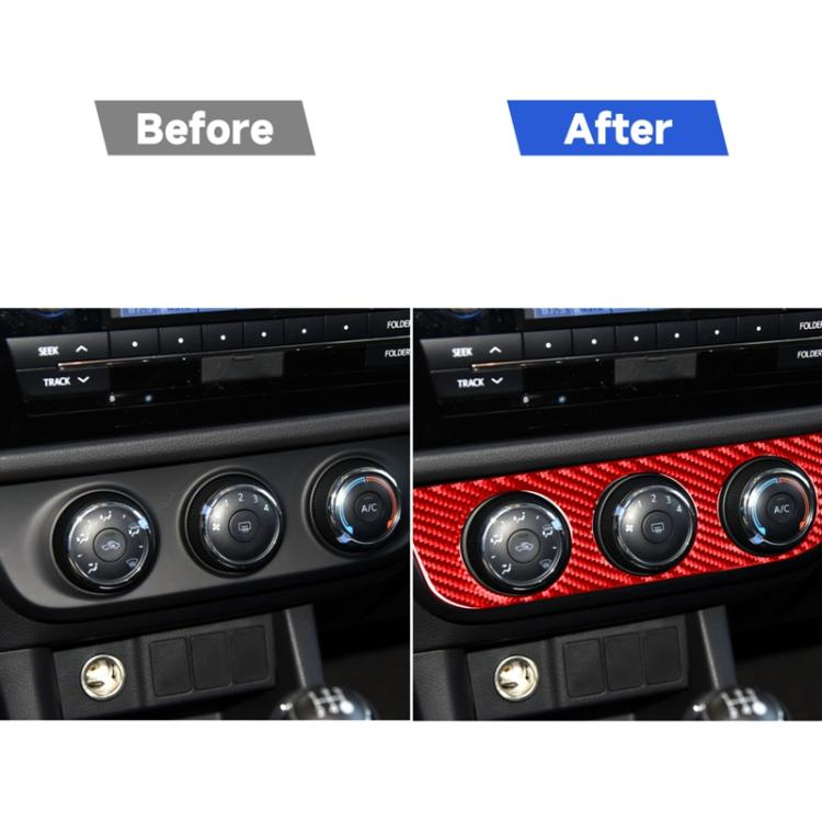 Carbon Fiber Car Air Conditioner Switch Panel A Decorative Sticker for Toyota Corolla 2014-2018,Left Drive, Air Conditioner Switch Panel A,Left Drive