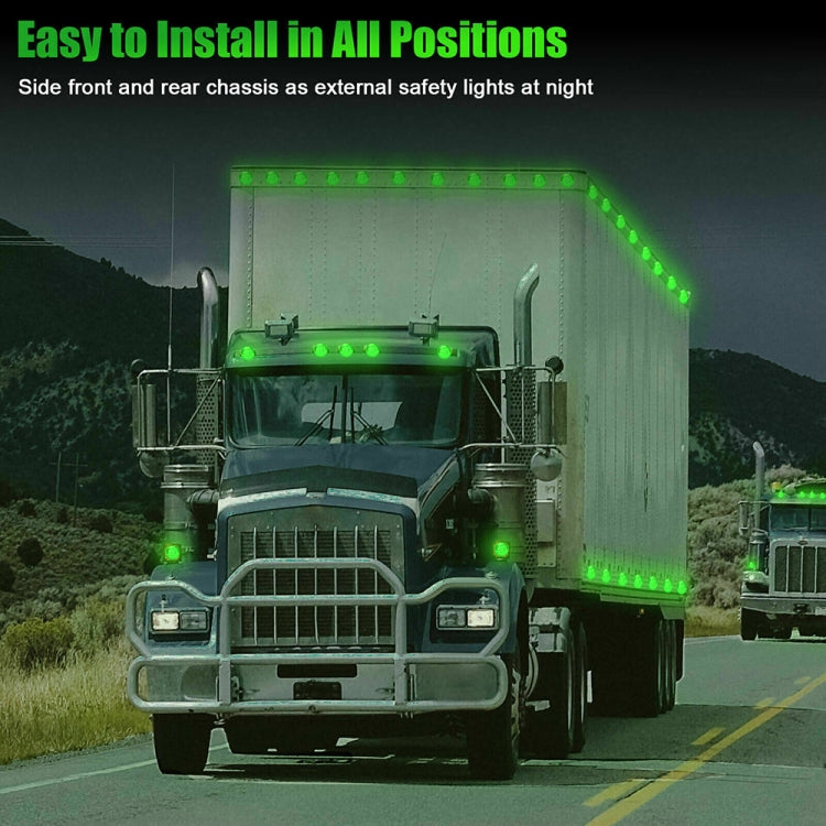 10 PCS MK-009 3/4 inch Car / Truck 3LEDs Side Marker Indicator Lights Bulb Lamp, MK-009(Red Light), MK-009(White Light), MK-009(Yellow Light), MK-009(Blue Light), MK-009(Green Light)