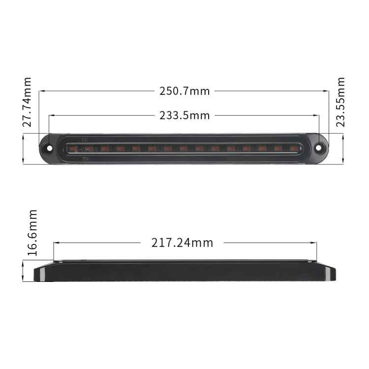 MK-013 Spotlight Dynamic Car Tail Light Signal Lamp Indicator Strobe Flashing Warning Light 12-24V