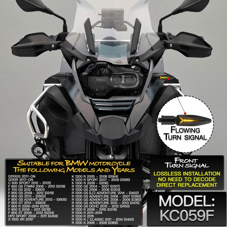 2 PCS KC059F Motorcycle Flashing Turn Signal Light for BMW , KC059F