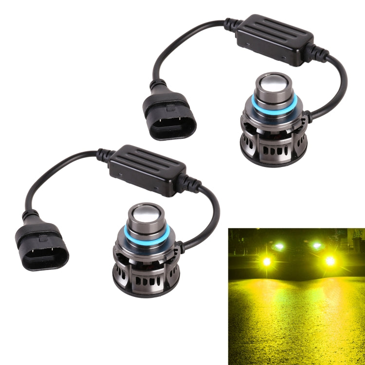 1 Pair 9005 27W / DC12V Car Aluminum Alloy LED Headlight, 9005 (Blue Light), 9005 (Gold Light), 9005 (Lime Green), 9005 (White Light)