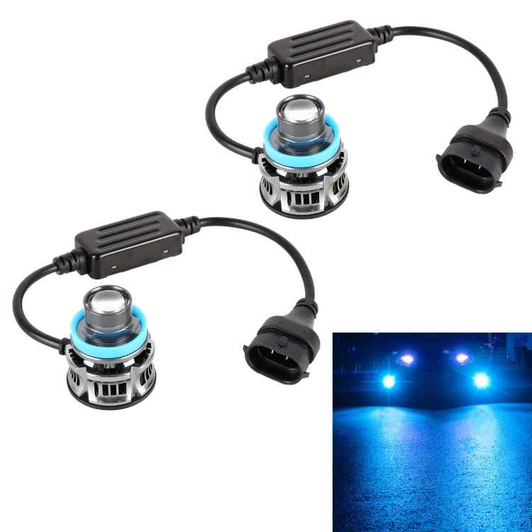 1 Pair H11 27W / DC12V Car Aluminum Alloy LED Headlight, H11 (Lime Green), H11 (White Light), H11 (Blue Light), H11 (Gold Light)