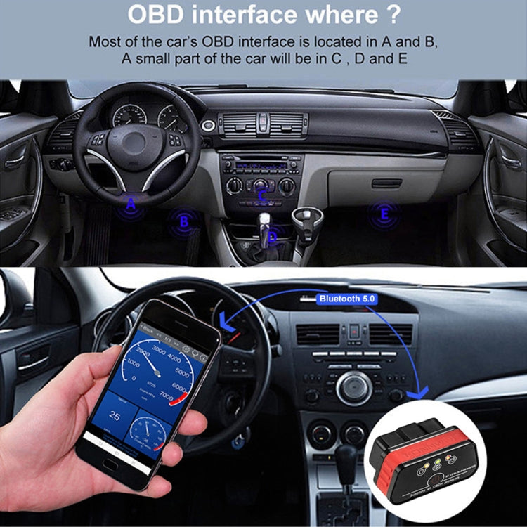 KONNWEI KW901 Android Phone OBD2 Car Bluetooth 5.0 Diagnostic Scan Tools, Bluetooth 5.0