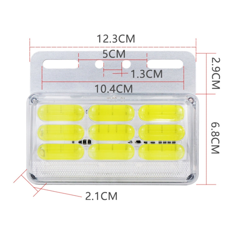 4 PCS ZS-9001 DC24V 9D Waterproof Car / Truck Side Marker Indicator Lights Bulb Lamp, White Light, Yellow Light, Blue Light, Green Light, Red Light