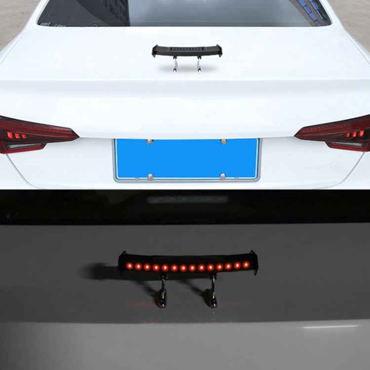 Car Mini Rear Wing with Light Solar Anti-collision Tail Light
