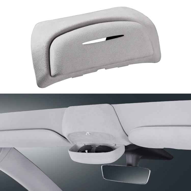 Car Suede Wrap Version Sunglasses Storage Box for Tesla Model 3 2019-2023