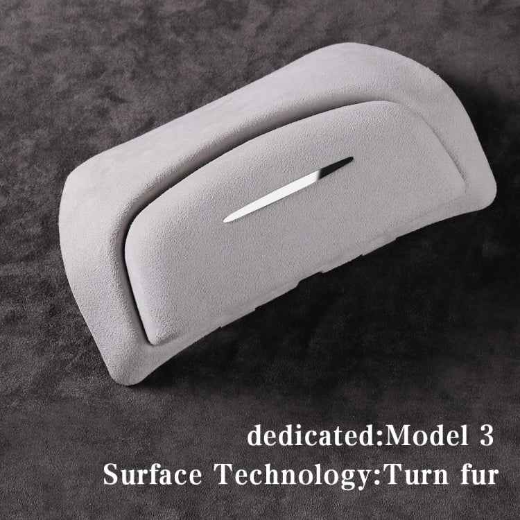 Car Suede Wrap Version Sunglasses Storage Box for Tesla Model 3 2019-2023