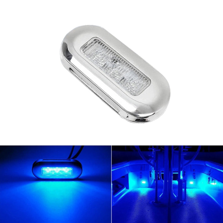 MK-056 Ship / Yacht 3 inch 12V LED Waterproof Stainless Steel Underwater Light, 12V White Light, 12V Blue Light