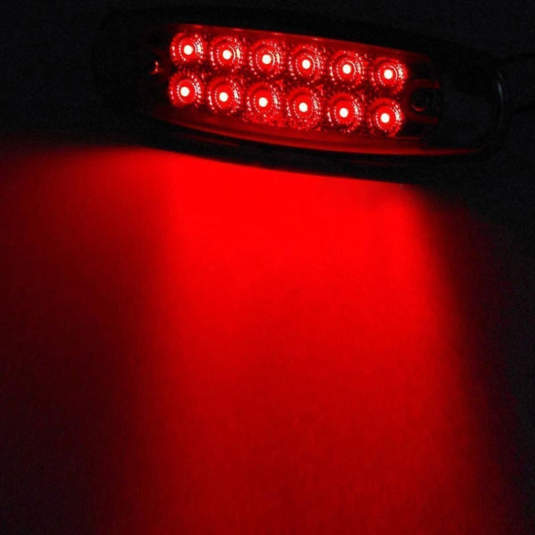 4 PCS MK-338 DC12-24V Truck 12LEDs Side Clearance Maker Light