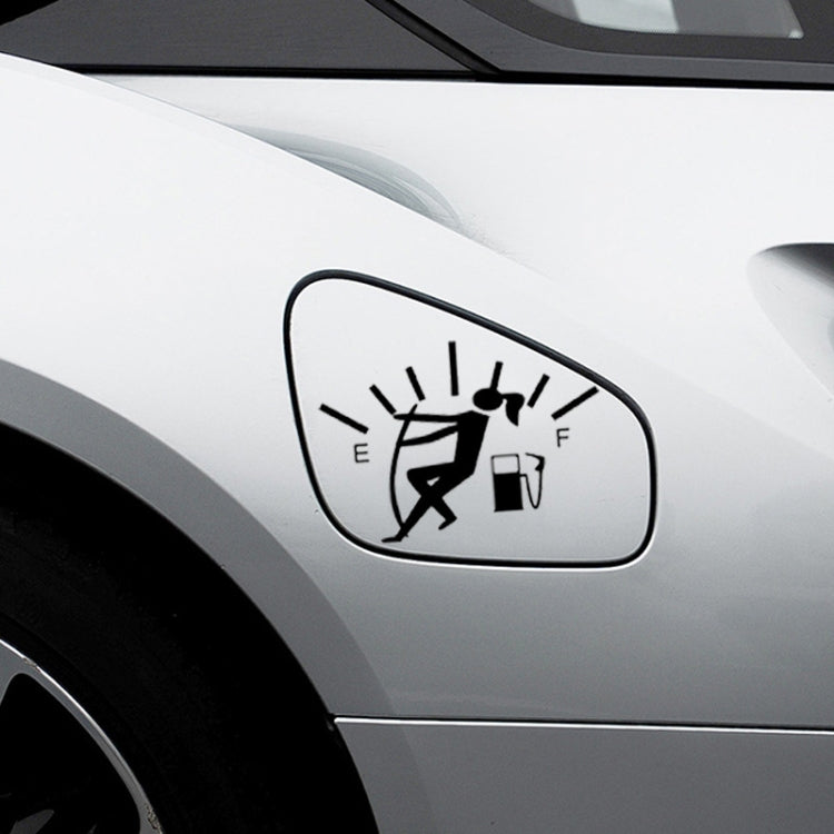 Female Pull Fuel Tank Pointer To Full Hellaflush Reflective Vinyl Car Sticker, Female (White), Female (Black), Female (Colour)