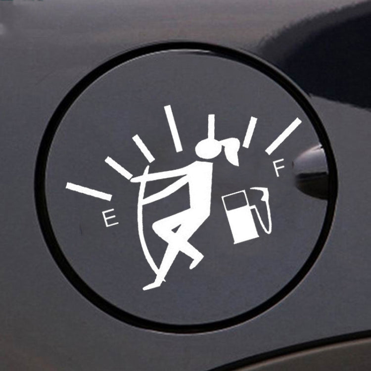 Female Pull Fuel Tank Pointer To Full Hellaflush Reflective Vinyl Car Sticker, Female (Black), Female (Colour), Female (White)