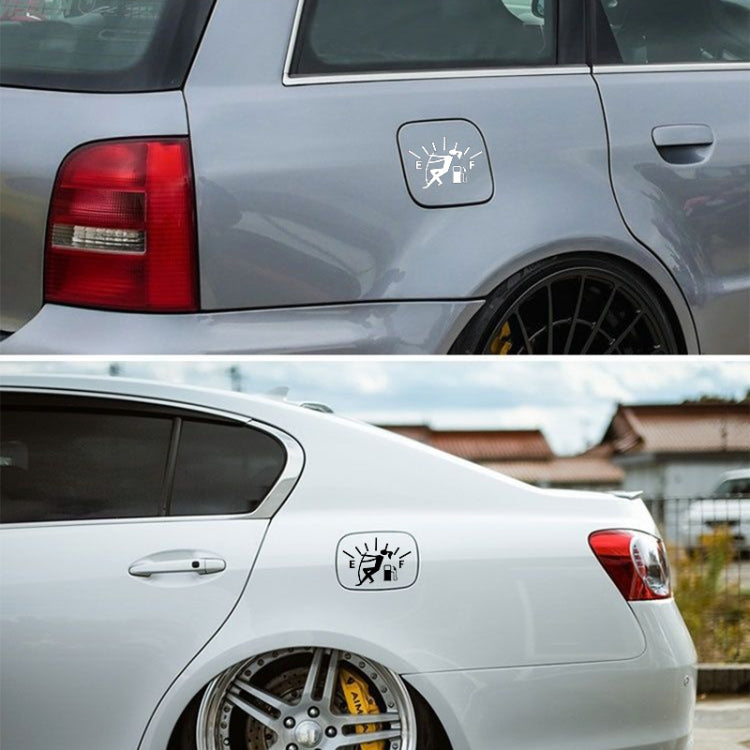Female Pull Fuel Tank Pointer To Full Hellaflush Reflective Vinyl Car Sticker, Female (White), Female (Black), Female (Colour)