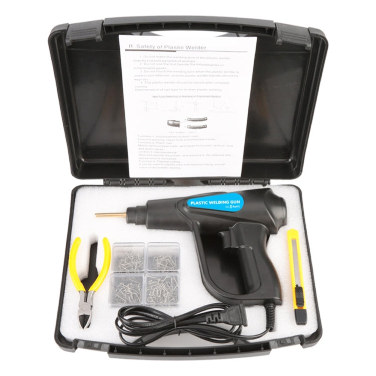 70W Hot Stapler Plastic Welding Machine Car Bumper Repair Kit Plier, EU Plug