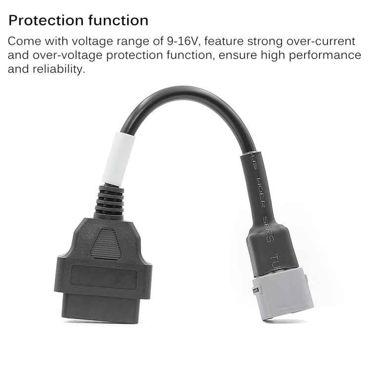 Motorcycle OBD 16PIN Female to 6PIN Connector Cable for Suzuki