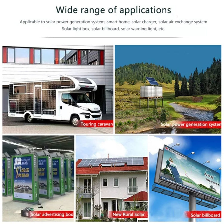 10A Solar Charge Controller 12V / 24V Lithium Lead-Acid Battery Charge Discharge PV Controller, 10A