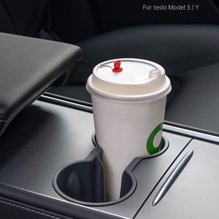 SHUNWEI SD-1054 Car Water Cup Holder for Tesla Model 3 / Y 2021-2022, SD-1054 (Black), SD-1054 (Grey)
