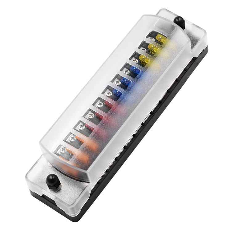 ZH-979A2 FB1904 1 In 1 Out 12 Ways Positive Negative Fuse Box with 24 Fuses for Auto Car Truck Boat