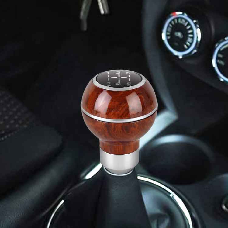 Universal Car Wood Texture Metal Gear Shift Knob