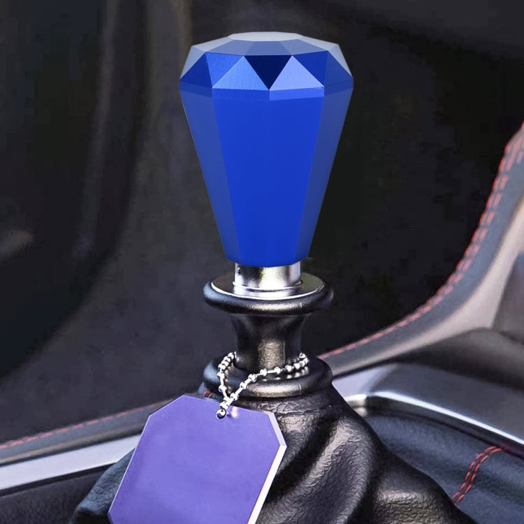 Universal Car Diamond Shape Metal Gear Shift Knob, Purple, Red, Silver, Black, Blue