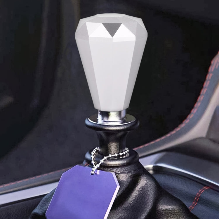 Universal Car Diamond Shape Metal Gear Shift Knob, Blue, Purple, Red, Silver, Black