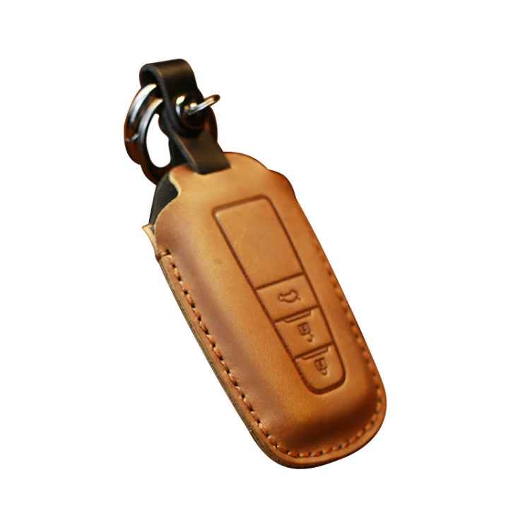 For Toyota Car Cowhide Leather Key Protective Cover Key Case, Three Keys Version, For Toyota, Three Keys Version