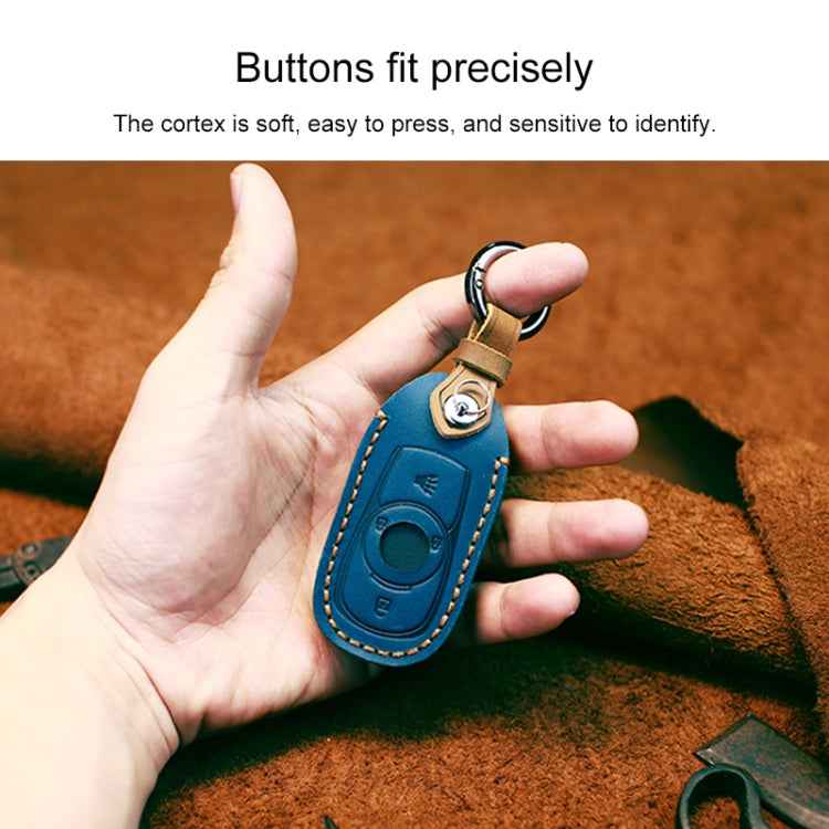 For Buick Car Cowhide Leather Key Protective Cover Key Case, Four Keys Version