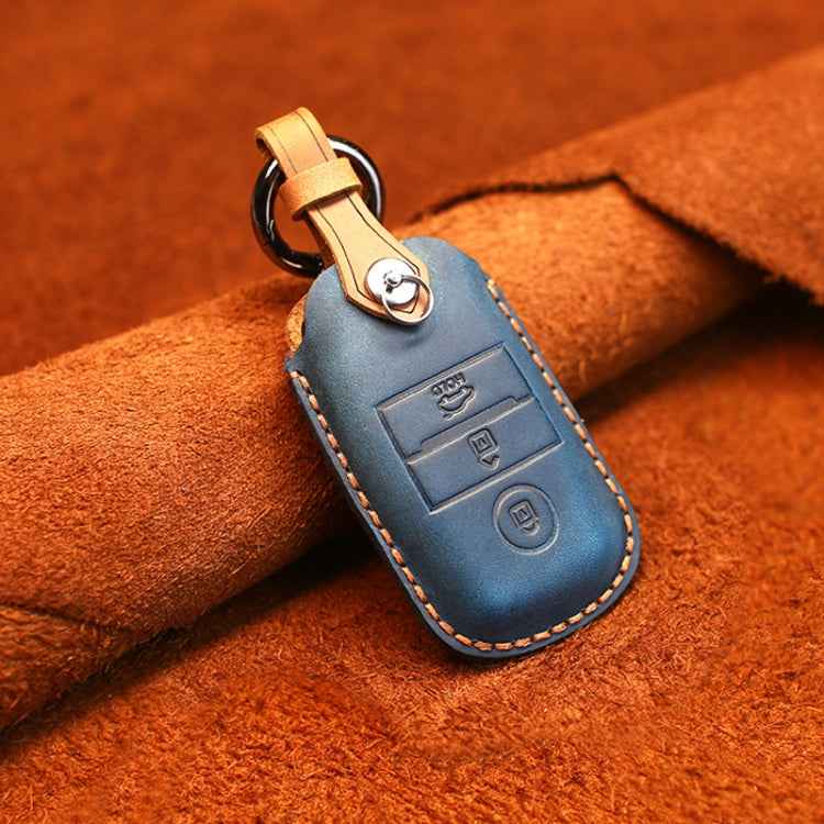 For Kia Old Style Car Cowhide Leather Key Protective Cover Key Case