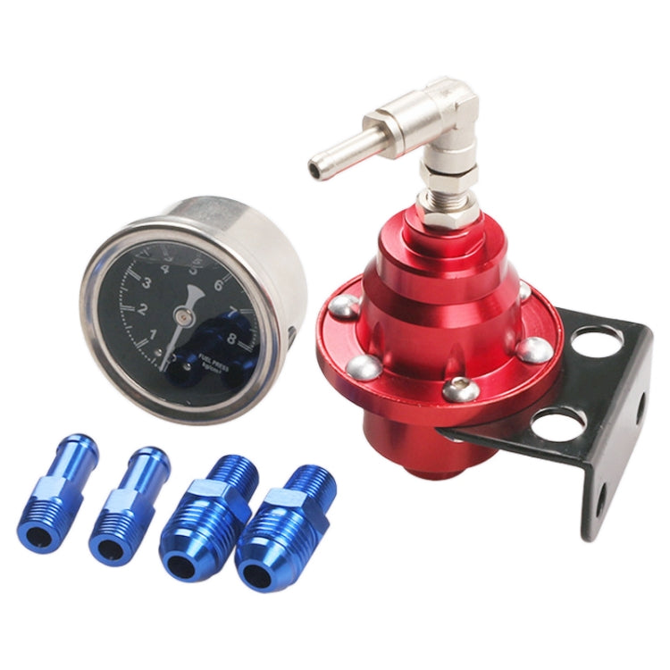 Car Modified Adjustable Fuel Pressure Regulator with Pressure Gauge, Adjustable Fuel Pressure Regulator