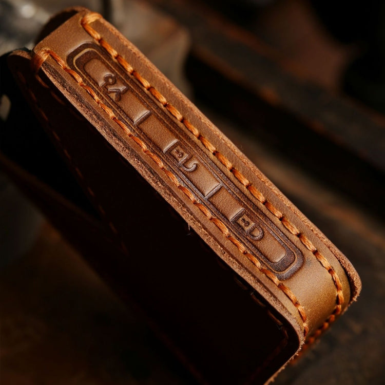 For Volvo Car Cowhide Leather Key Protective Cover Key Case, For Volvo