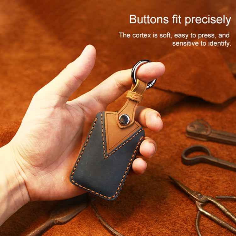 For Mazda New Style Car Cowhide Leather Key Protective Cover Key Case