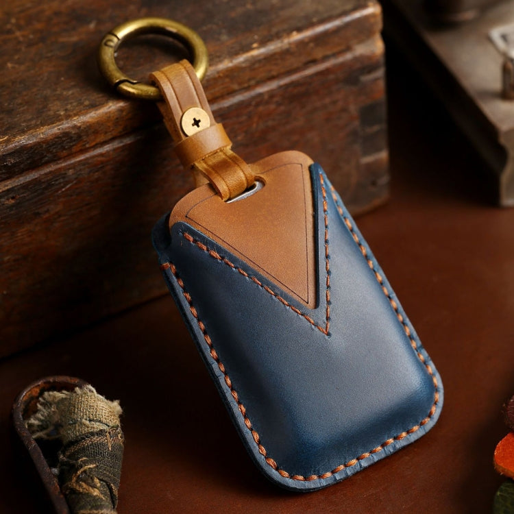 For Land Rover Car Cowhide Leather Key Protective Cover Key Case