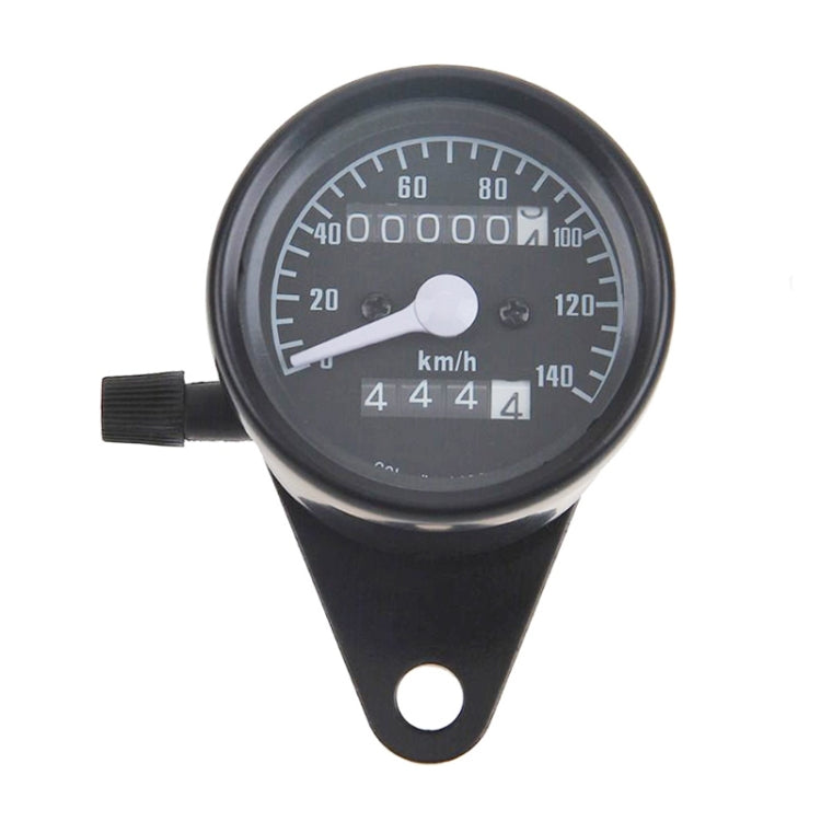 Motorcycle Retro Modified Odometer Speedometer Kilometer, Speedometer Kilometer (Black)
